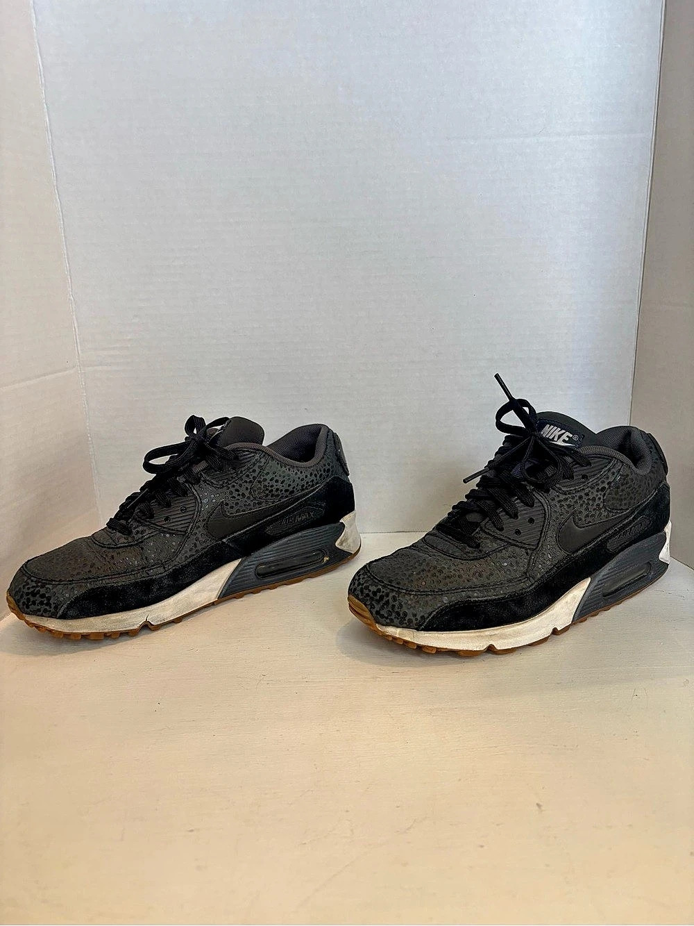 Nike Air Max 90 Premium Safari animal print sneakers 443817-006 size women’s 9